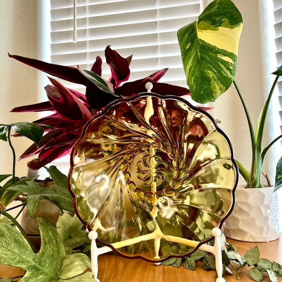 Hazel-Atlas Other - Hazel Atlas Vintage 1930’s Marigold Amber Swirl Depression Glass